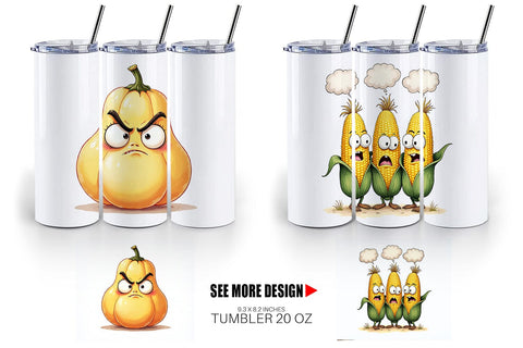 Tumbler Judgmental Vegetables Sublimation artnoy 