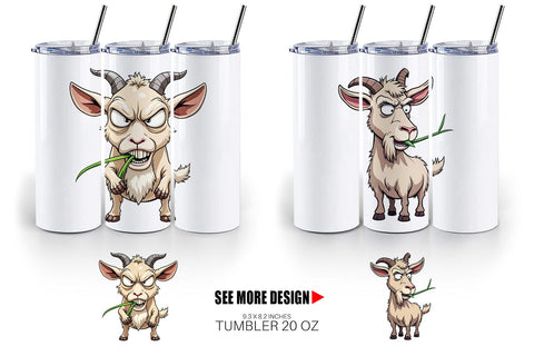 Tumbler Judgy Goat Sublimation artnoy 