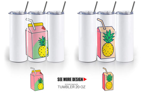 Tumbler Juice Box Sublimation artnoy 