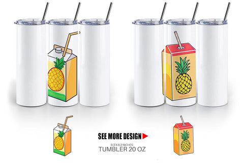 Tumbler Juice Box Sublimation artnoy 
