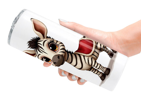 Tumbler Jungle Jingle Safari Vintage Christmas Animals Sublimation artnoy 