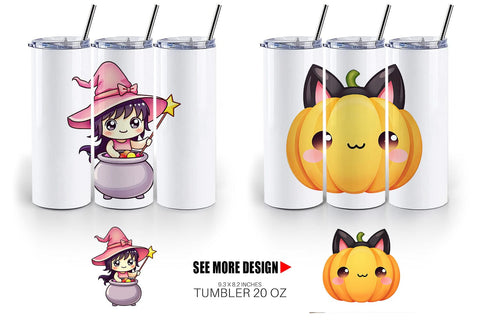 Tumbler Kawaii Creepy Club Sublimation artnoy 