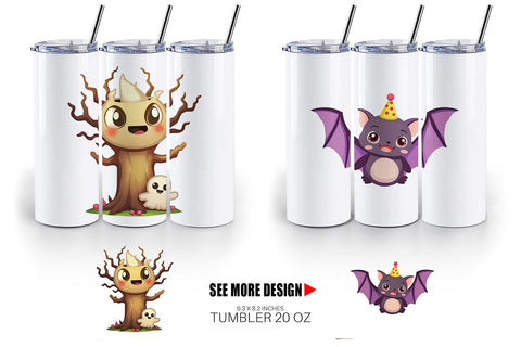 Tumbler Kawaii Creepy Club Sublimation artnoy 