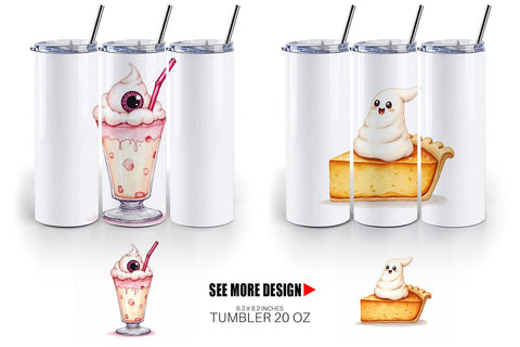 Tumbler Kawaii Halloween Sweets Sublimation artnoy 