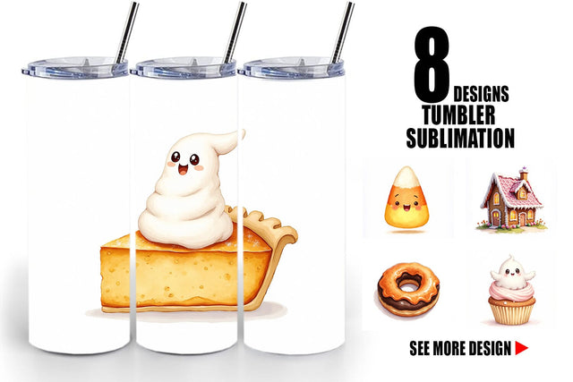 Tumbler Kawaii Halloween Sweets Sublimation artnoy 