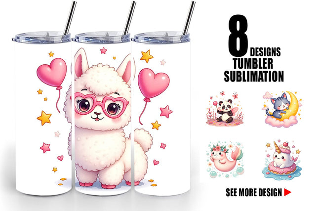 Tumbler Kawaii Magic Critters Sublimation artnoy 