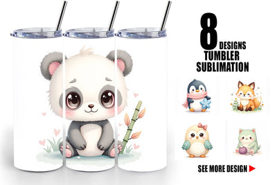 Tumbler Kawaii Plush Dolls Sublimation artnoy 