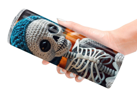 Tumbler Knitted Skeleton Sublimation artnoy 