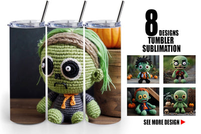 Tumbler Knitted Zombies Sublimation artnoy 