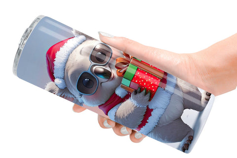 Tumbler Koala Christmas Sublimation artnoy 