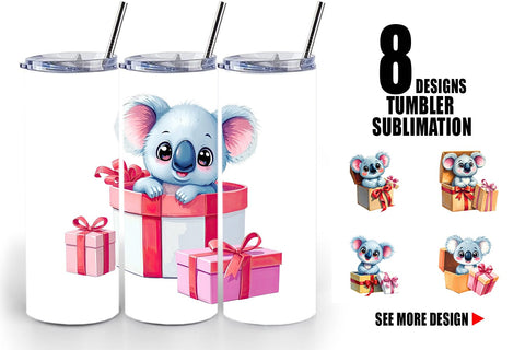 Tumbler Koala Gift Sublimation artnoy 