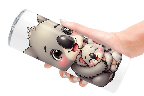 Tumbler Koala Mother's Day Sublimation artnoy 