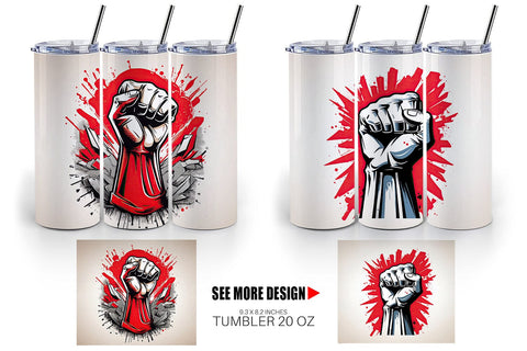 Tumbler Labor Day Illustration Sublimation artnoy 
