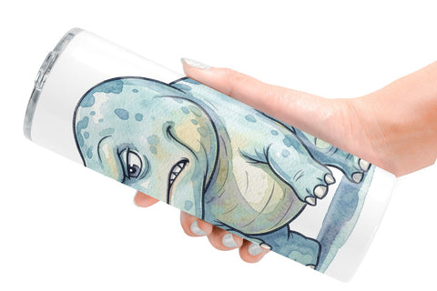Tumbler Lazy Fitness Funny Dinosaur Sublimation artnoy 