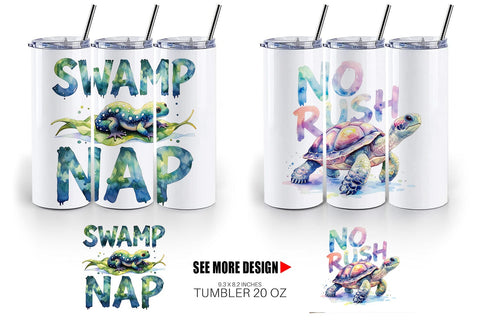 Tumbler Lazy Frog Zen Sublimation artnoy 