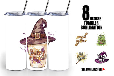 Tumbler Lazy Witch Sarcastic Quote Sublimation artnoy 