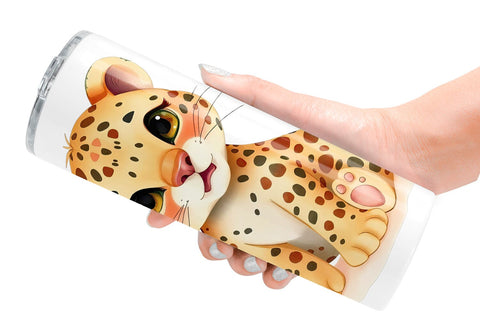 Tumbler Leopard Wildlife Sublimation artnoy 