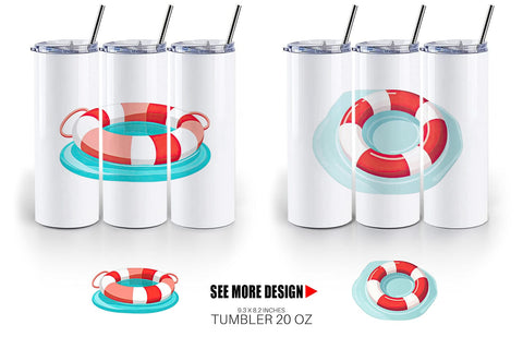 Tumbler Lifebuoy Sublimation artnoy 