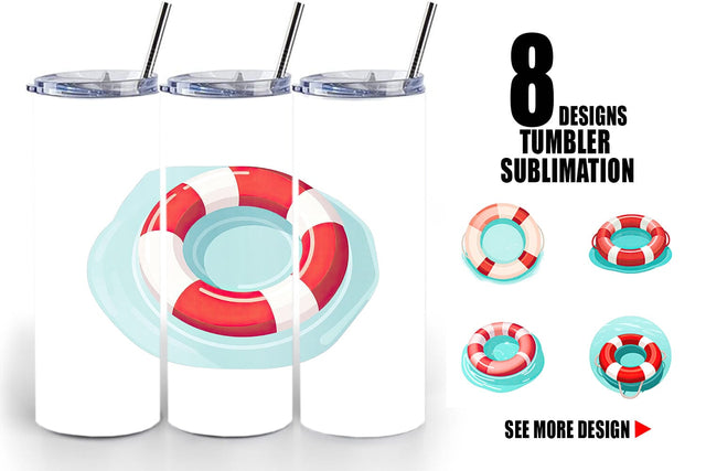 Tumbler Lifebuoy Sublimation artnoy 
