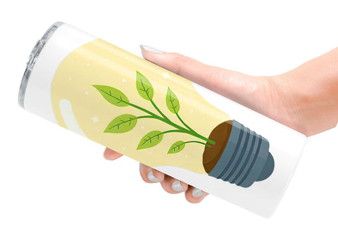 Tumbler Light Bulb with Plant Sublimation artnoy 