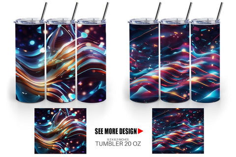 Tumbler Light Motion Pattern Sublimation artnoy 