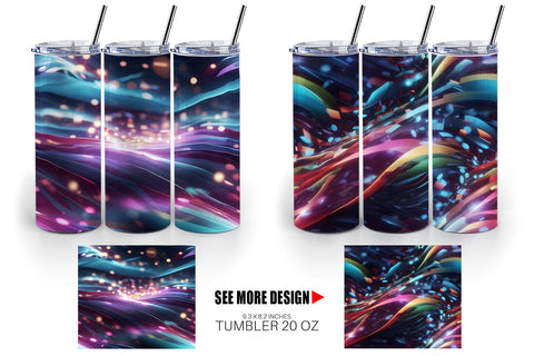 Tumbler Light Motion Pattern Sublimation artnoy 