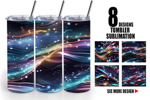 Tumbler Light Motion Pattern Sublimation artnoy 