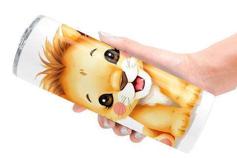 Tumbler Lion Wildlife Sublimation artnoy 