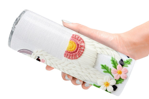 Tumbler Llama Embroidery Sublimation artnoy 
