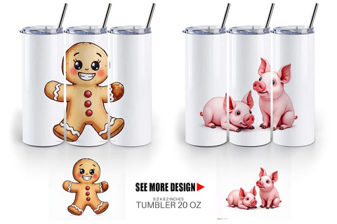 Tumbler Lumpy Nordic Treats Sublimation artnoy 