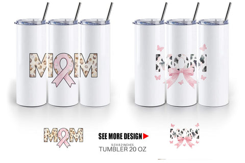 Tumbler Luxury Watercolor MOM Pearl Sublimation artnoy 