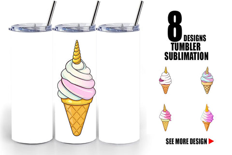 Tumbler Magical Ice Cream Sublimation artnoy 