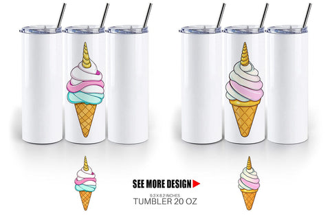Tumbler Magical Ice Cream Sublimation artnoy 