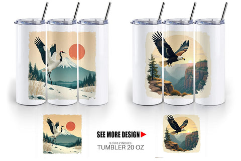 Tumbler Majestic Animal Posters Sublimation artnoy 