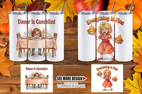 Tumbler Manic Harvest Prep Retro Sublimation artnoy 