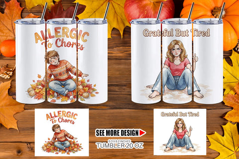 Tumbler Manic Harvest Prep Retro Sublimation artnoy 