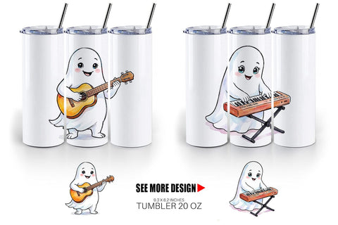 Tumbler Melodic Music Teacher Ghost Sublimation artnoy 