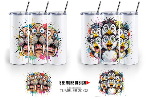 Tumbler Melting Arctic Animals Heatwave Sublimation artnoy 