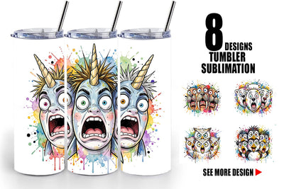 Tumbler Melting Arctic Animals Heatwave Sublimation artnoy 