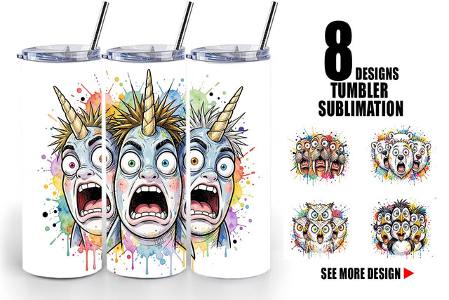 Tumbler Melting Arctic Animals Heatwave Sublimation artnoy 