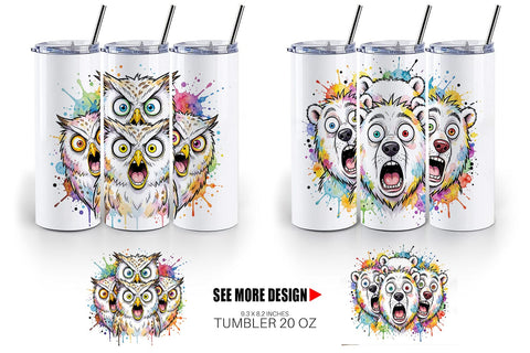 Tumbler Melting Arctic Animals Heatwave Sublimation artnoy 