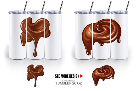 Tumbler Melting Chocolate Sublimation artnoy 