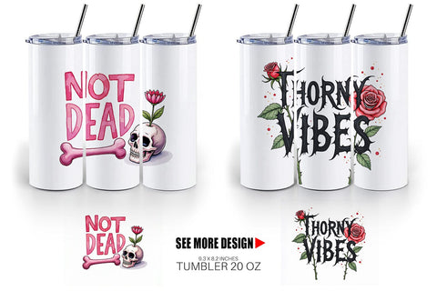 Tumbler Messy Growth Reluctant Blooming Sublimation artnoy 