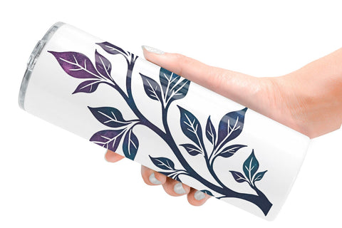 Tumbler Metallic Botanicals Sublimation artnoy 