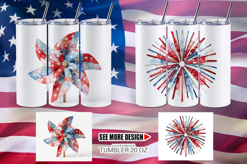 Tumbler Midnight Sparkle Patchwork Watercolor Sublimation artnoy 