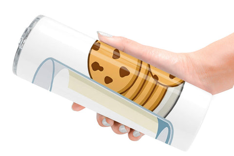 Tumbler Milk and Cookie Sublimation artnoy 