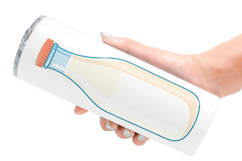 Tumbler Milk Bottle Sublimation artnoy 