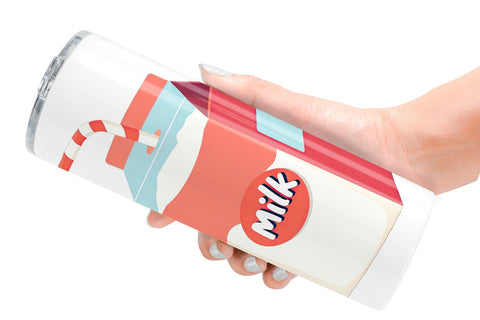 Tumbler Milk Box with Straw Sublimation artnoy 