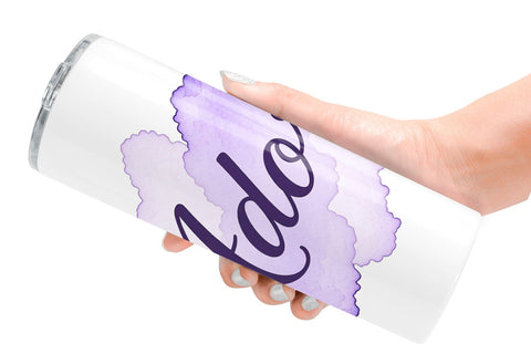 Tumbler Minimalist Romance Watercolor Sublimation artnoy 