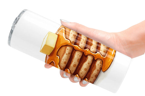 Tumbler Misfit Gingerbread Sweets & Treats Watercolor Sublimation artnoy 